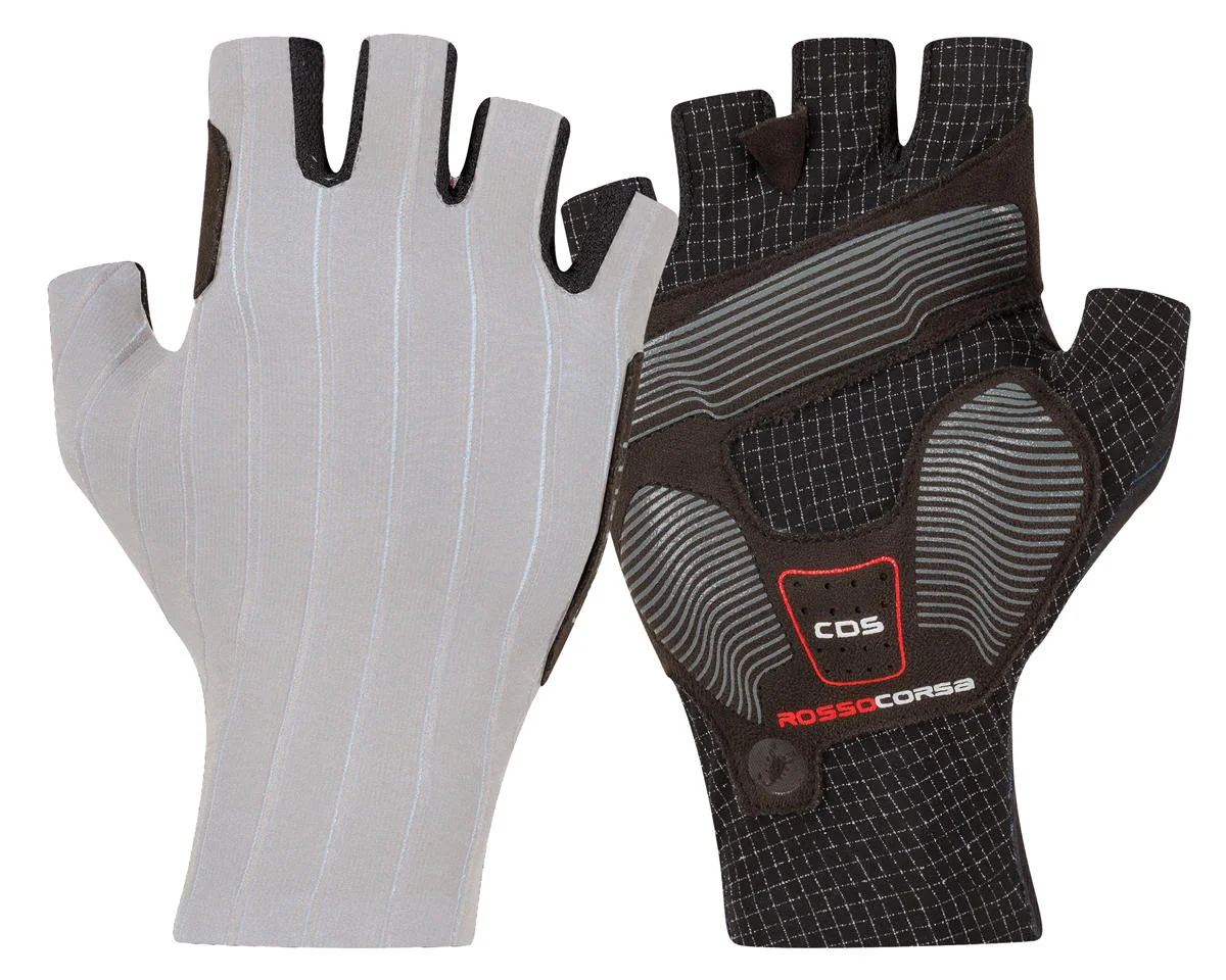 Castelli Rosso Corsa Pro Gloves (Silver Grey) (L)